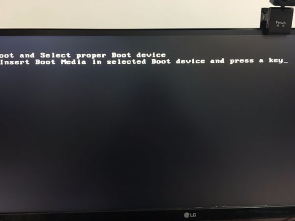 新组装电脑开不了机显示reboot and select proper boot device.