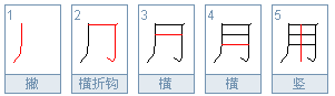 多少总会有点～. 二,它的笔顺: 释义: 1,人称代词.