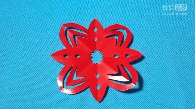 剪纸窗花5团花剪纸教程大全儿童亲子手工diy教学简单剪纸艺术折纸_图片素材