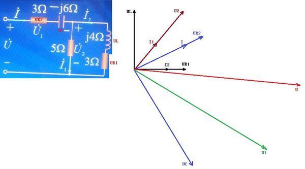 电路分析题一道,这相量图是怎么画的?求分析和步骤,谢谢