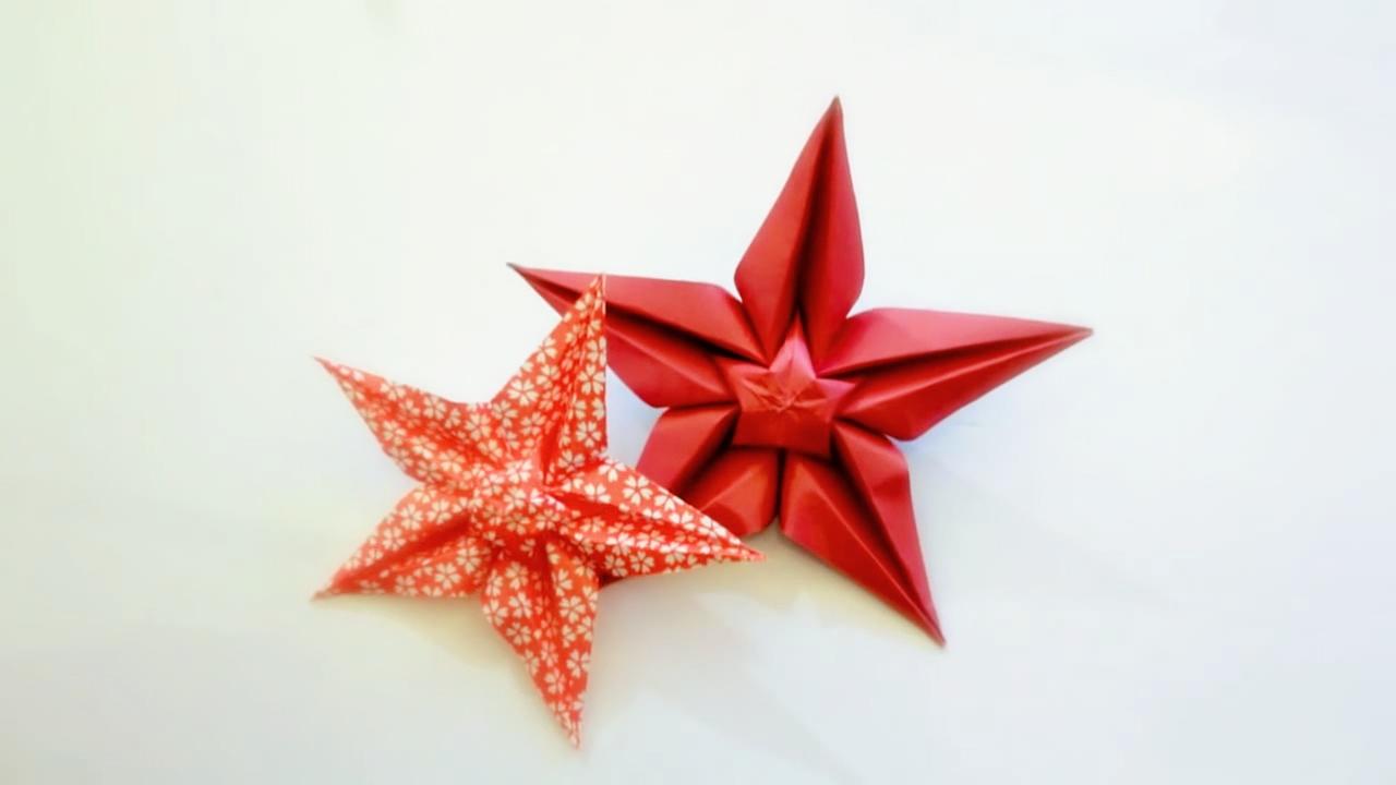 折纸王子教你折纸五角海星之花,简单又漂亮,做装饰很美观