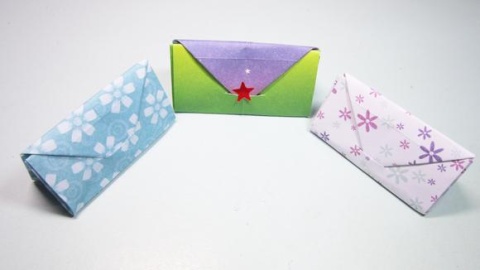 一张纸就能折出漂亮的手拿包,简单的包包折纸,diy手工制作