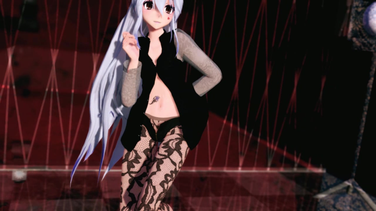 【mmd绅士福利】killer lady180弱音大长腿黑丝花纹大尺度没穿内衣的