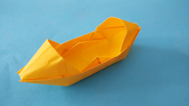 折纸船视频教程,如何 折折蓬船