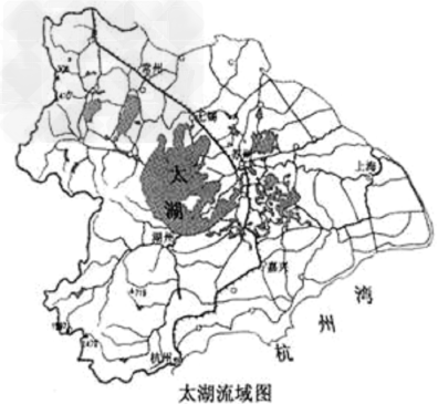 开展了生态清淤工程,调水引流工程,取水口延伸工程等一太湖流域地理