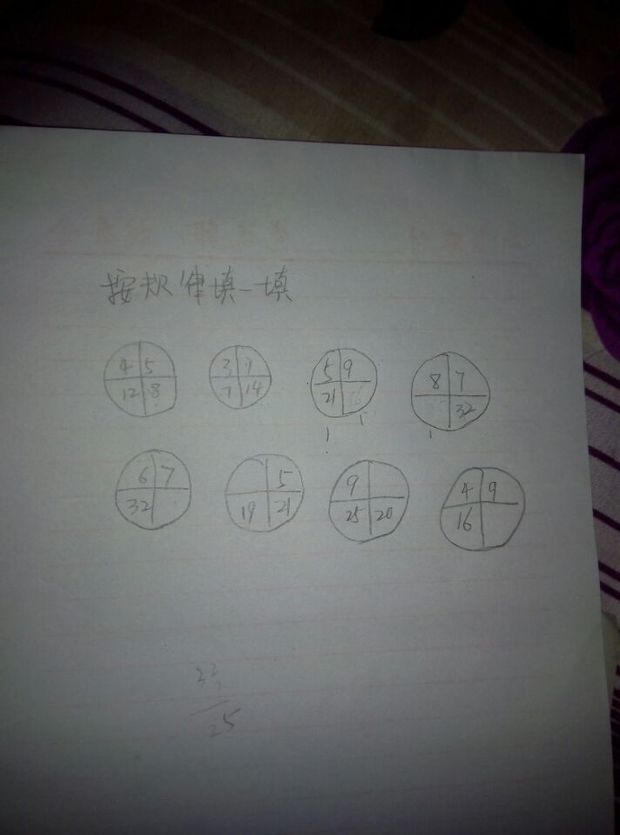 小学二年级数学 按规律 填一填 求答案 求规律?