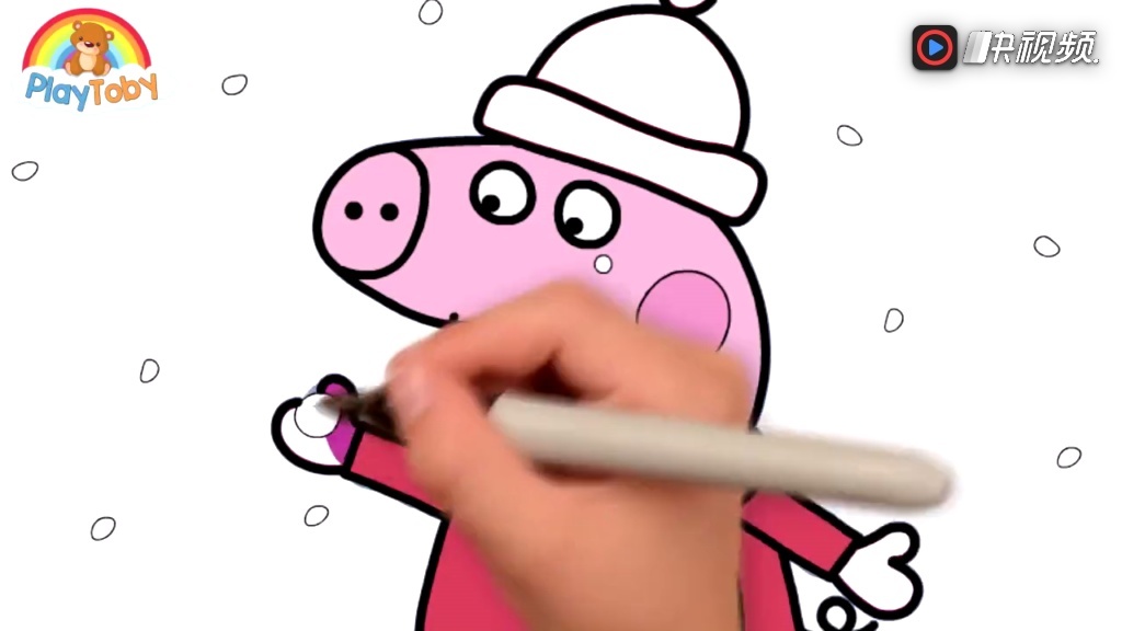 儿童早教绘画入门:一起来学习如何画小猪佩奇