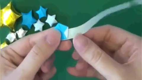 【折星星】折纸大全图解视频 小星星的折法