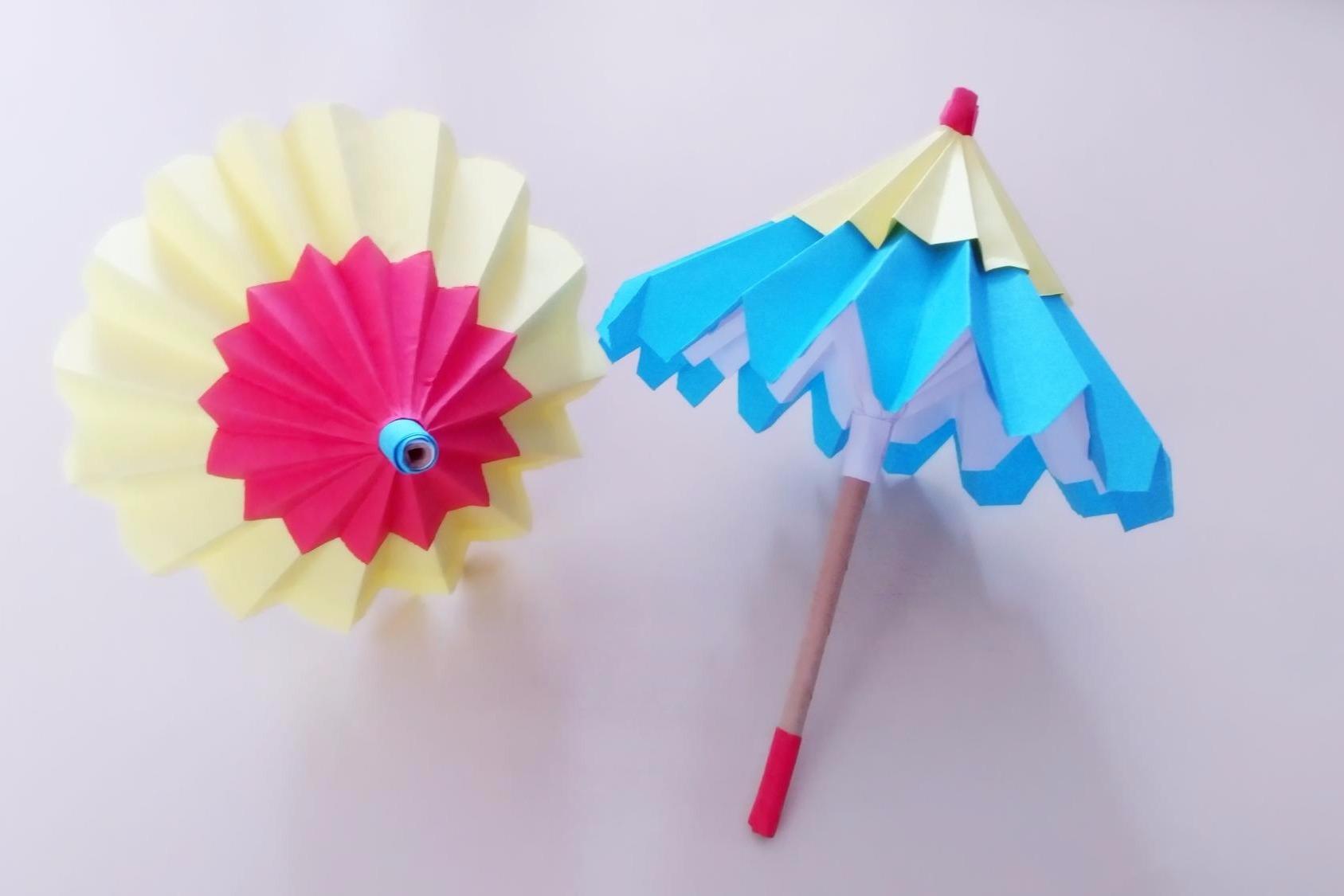 视频:漂亮的西湖纸艺折纸伞,简单易学还可以伸缩,手工diy折纸教程