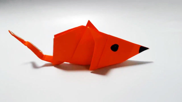 创意手工折纸大全,教你折一只小老鼠,折纸diy