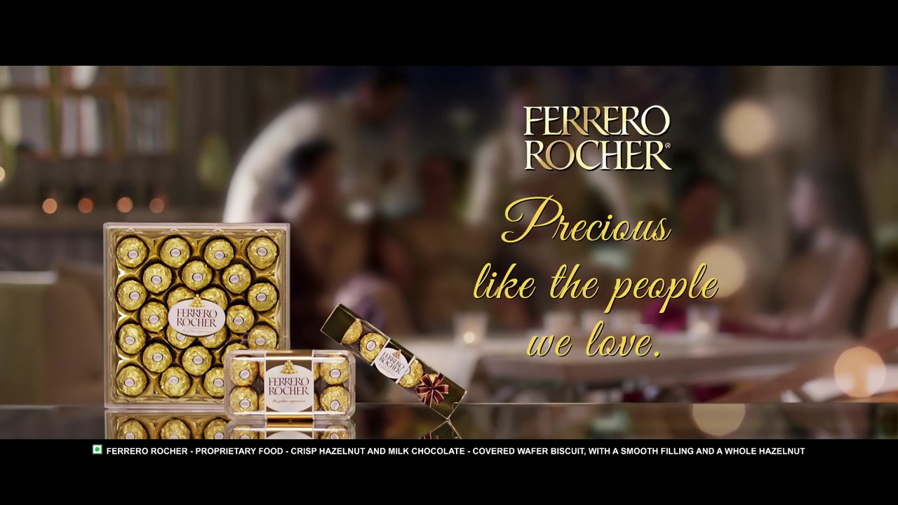 【ferrerorocher】费列罗榛果威化巧克力电视广告:至臻心意,送给我