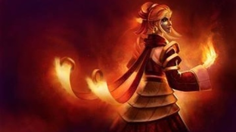 dota2 秀逗魔导士 秀逗魔法师 火女 莉娜 lina 第一视角