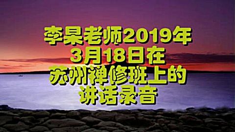 李杲老师2019年3月18日在