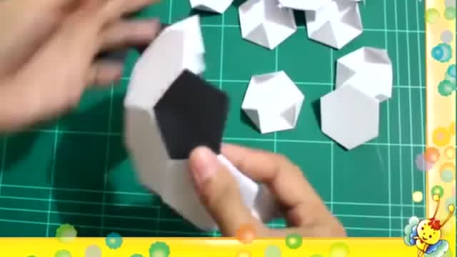 diy 折纸足球,纸做的 足球很好玩
