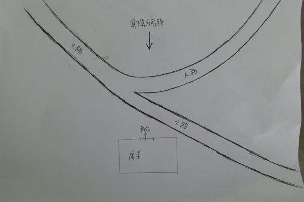 风水问题,有识之士参考一下以下图片是不是构成反弓路