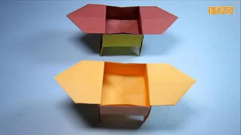 折纸大全 书桌收纳盒的折法【简单像鼎一样的收纳盒子折法视频】
