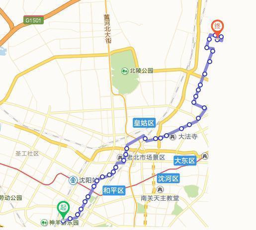 沈阳市115路公交车线路