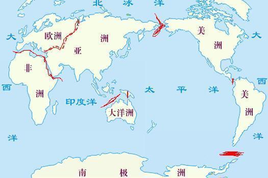 画一张大洲大洋图(1七大洲,四大洋,四条洲界线 线