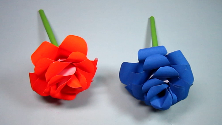 简单又漂亮的烟花折纸步骤教程-良心折纸图解