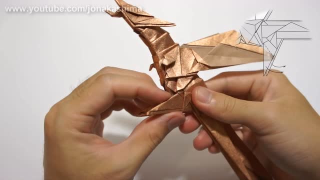 火龙 折纸教程(origami-art.cc)