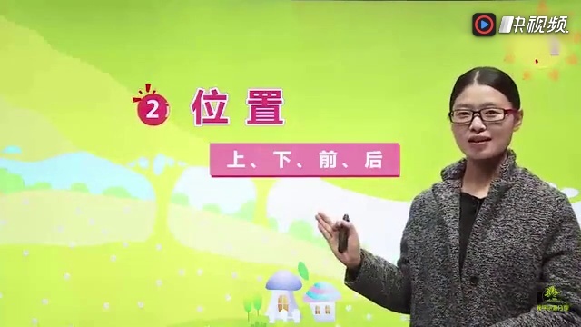 人教部编版小学一年级数学上册 二单元 位置1《上,下,前,后》