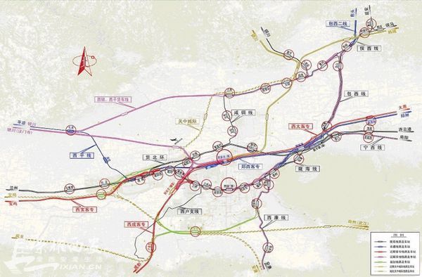 求西安地铁1号线临潼延伸站点名称和地图,还有西安至临潼城际铁路规划