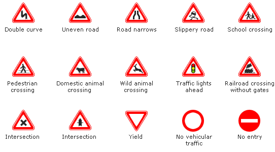 交通标志图英语