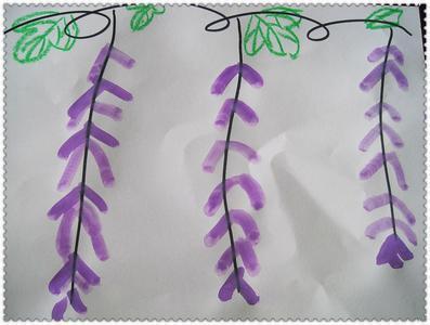 怎么简单画紫藤花