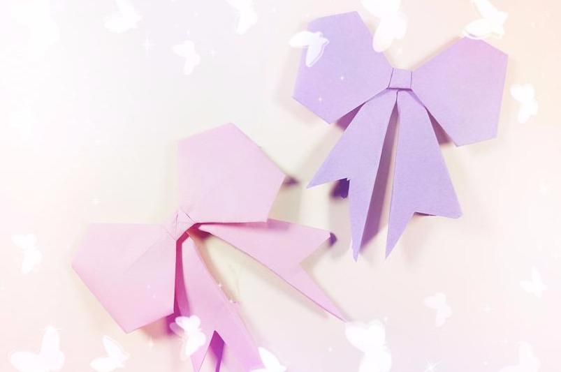 视频:漂亮的折纸蝴蝶结,做法简单,重点是漂亮女生喜欢