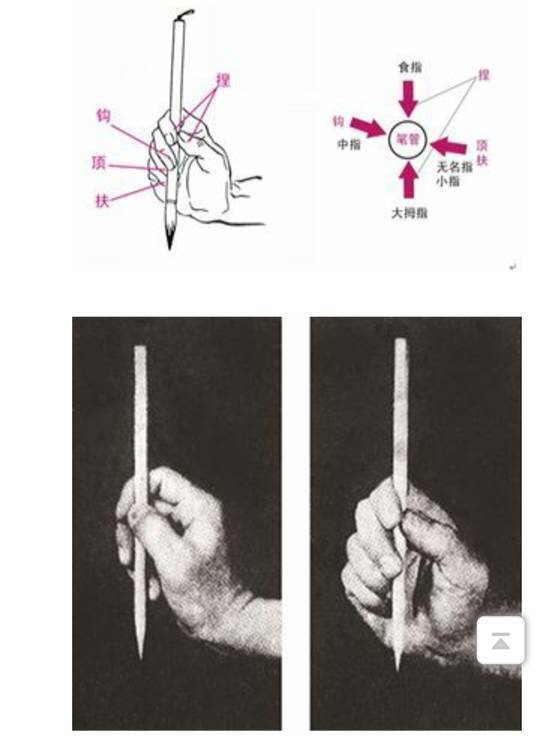 毛笔字握笔姿势怎么握