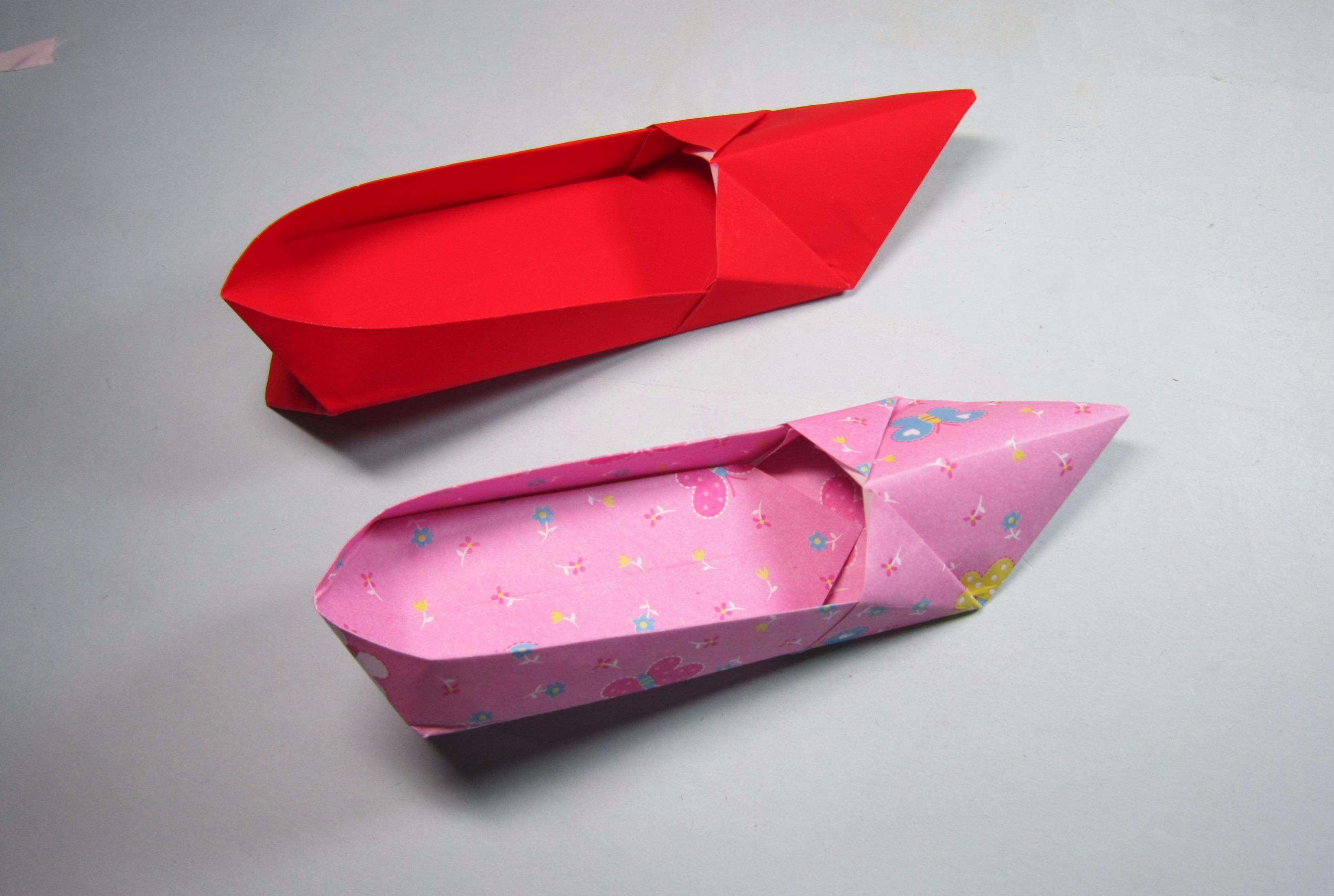 视频:纸艺手工折纸高跟鞋,简单又漂亮的高跟鞋子的折法一学就会