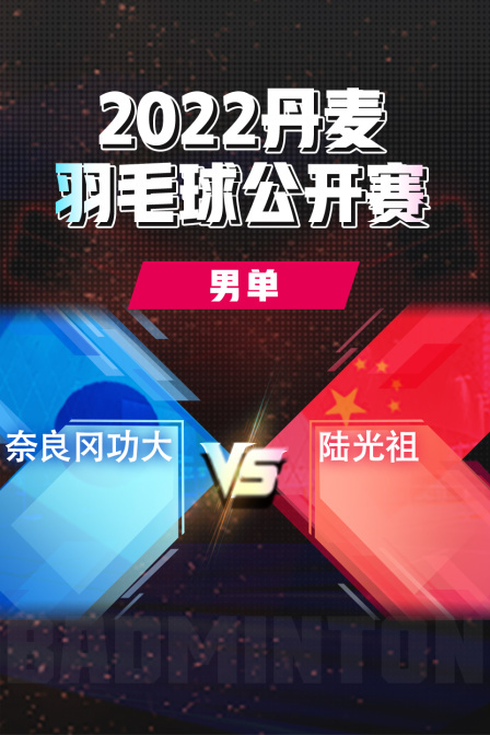2022丹麦羽毛球公开赛 男单 奈良冈功大VS陆光祖