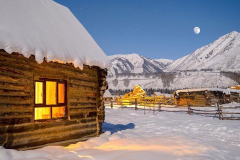 美丽圣洁的北国雪景电脑壁纸