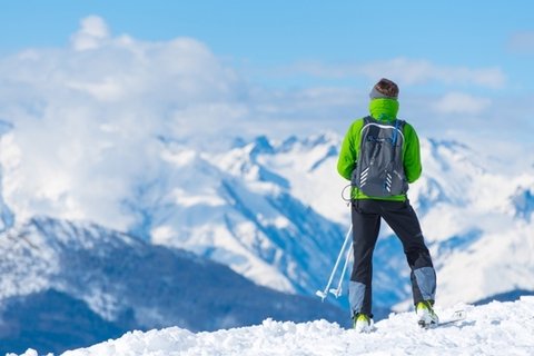 滑雪运行体育桌面壁纸