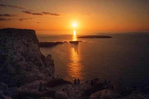 海岸黄昏美景图片