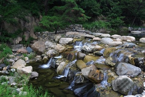 山东桃花峪风景桌面壁纸