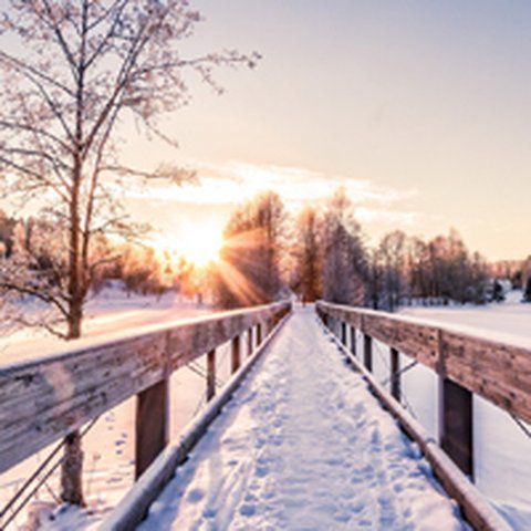 冬季唯美雪景头像图片