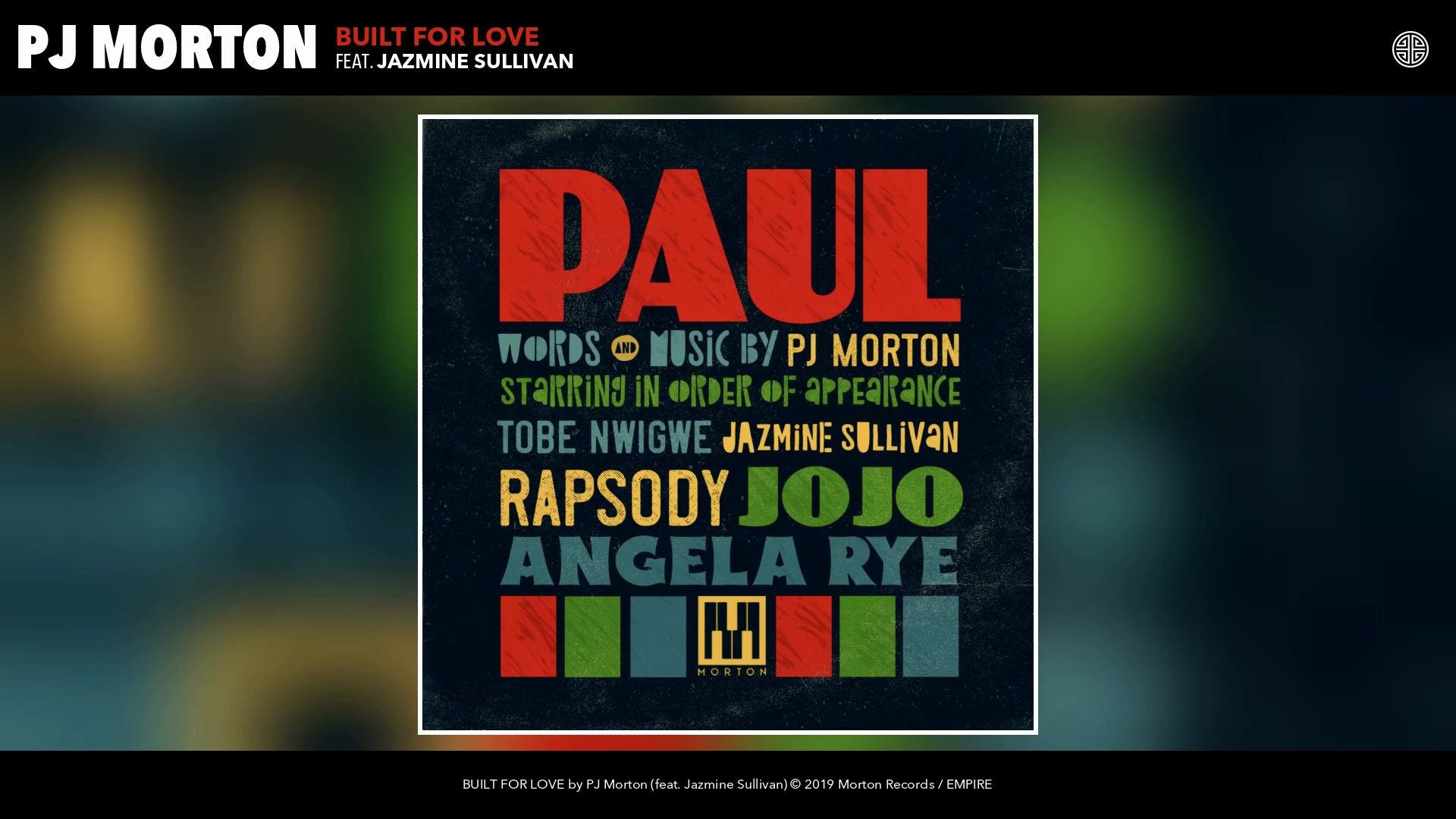 [图]BUILT FOR LOVE (feat. Jazmine Sullivan) - PJ Morton - (Audio)音频