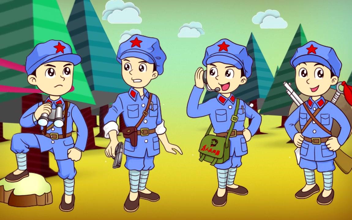 兵娃娃 幼儿舞蹈六一儿童节演出 卡通飞机 兵坦克舞台led大屏幕背景