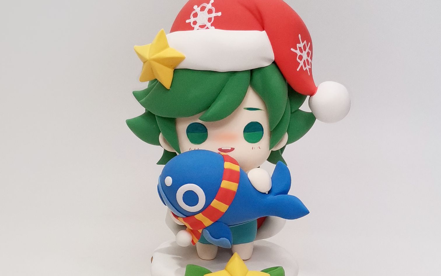 【无为】王者荣耀 b>圣诞 /b>庄周q版超轻粘土手办教程