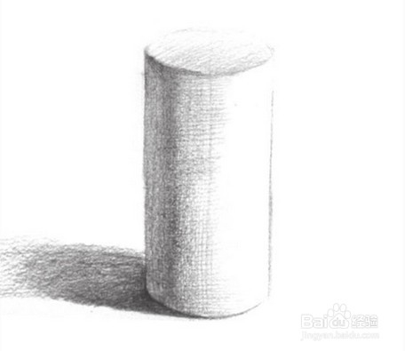如何画圆柱体素描