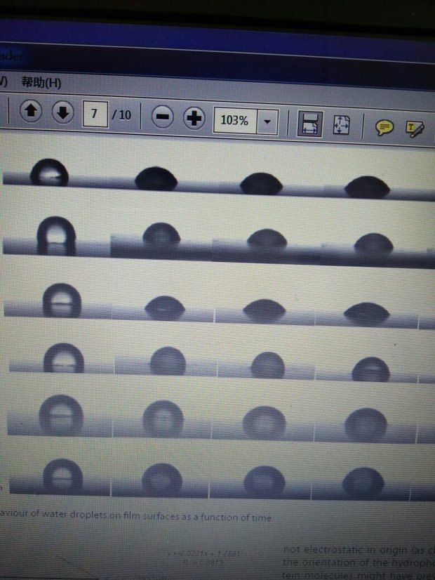 接触角测试仪能照水滴照片吗