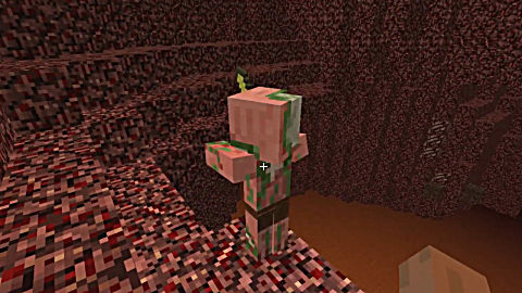 我的世界:1分钟教你如何进入地狱,遇到猪人千万别招惹它!