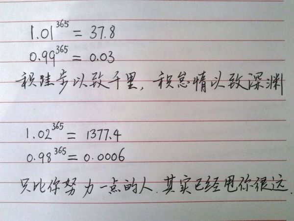 请问各位小伙伴们:1.01的365次方和0.99的365次方各等于多少啊?