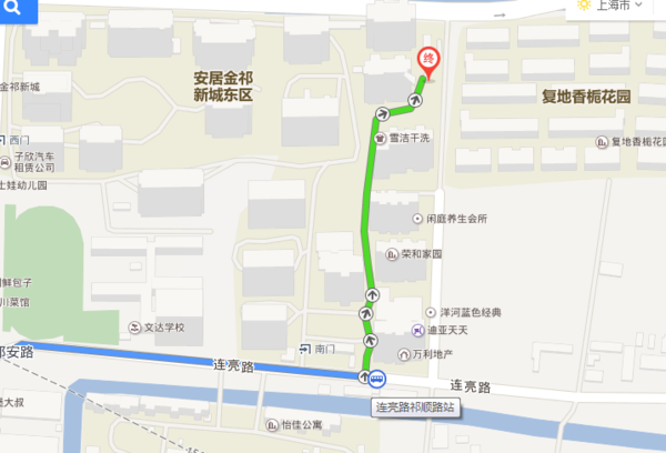 上海虹桥高铁站到乔任梁香栀花园乘车路线,急