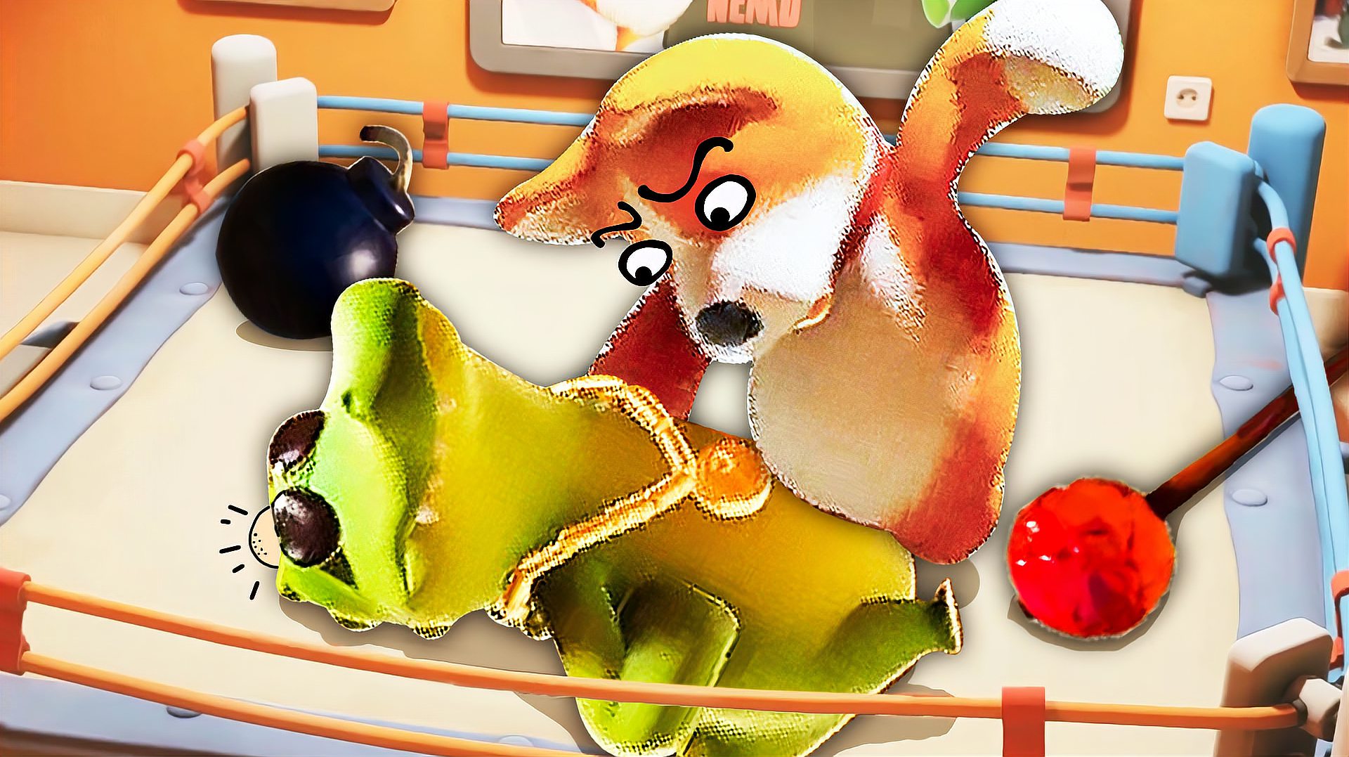 动物派对 全新版本 我用 b>电击枪 /b>不小心把自己电熟了 桃子精解说