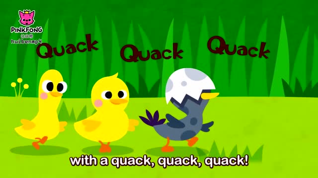 英文鹅妈妈动画six little ducks 六只小鸭