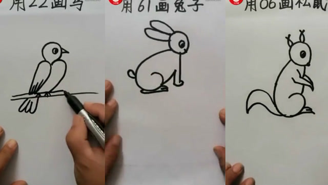 用数字画小动物,宝妈们看了都果断收藏