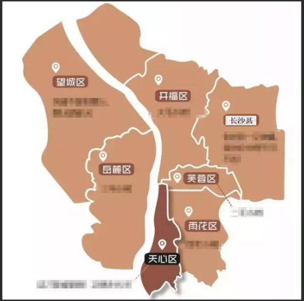 长沙市岳麓区详细地图图片