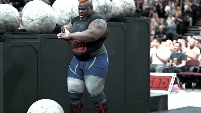 大力士比赛,搬石球,太彪悍